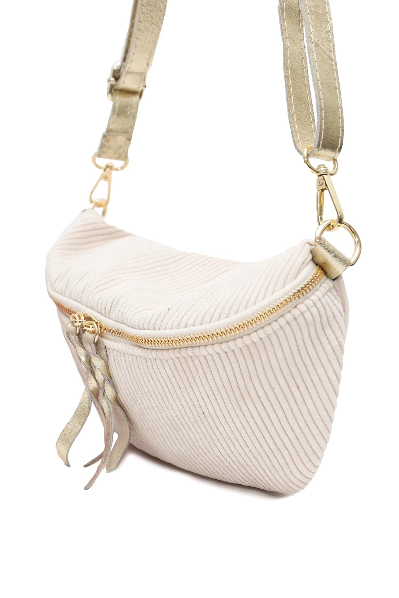 Sac Banane Cherry Paris Rosa Velours