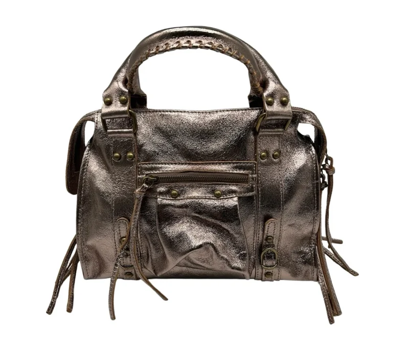 LOUISA LEE - Sac à main cuir Irise Capucine Small
