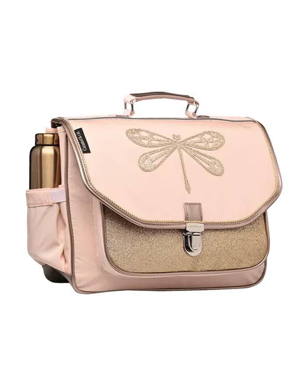 Cartable Moyen CARAMEL & CIE Libellule Rose