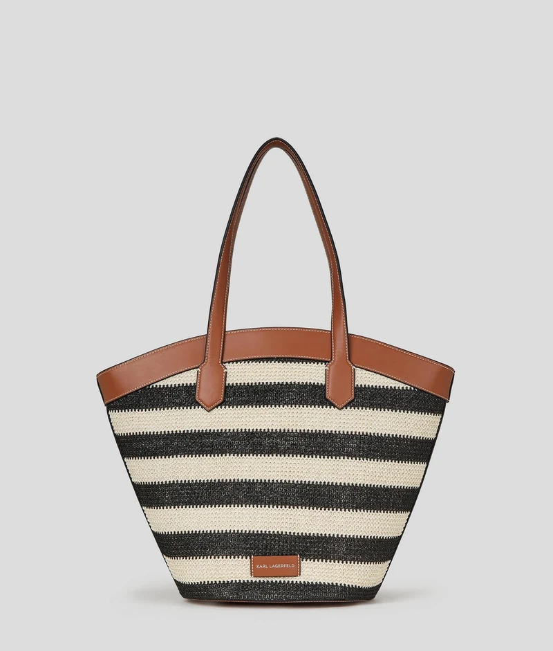 Sac Cabas Karl LAGERFELD K/SIGNATURE En Forme De Tulipe En Raphia