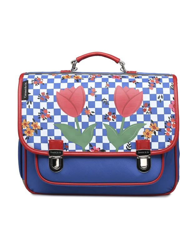 Cartable moyen CARAMEL & CIE Tulipes Sisters