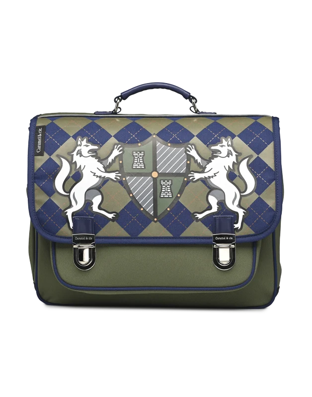 Cartable moyen CARAMEL & CIE Sir Wolf