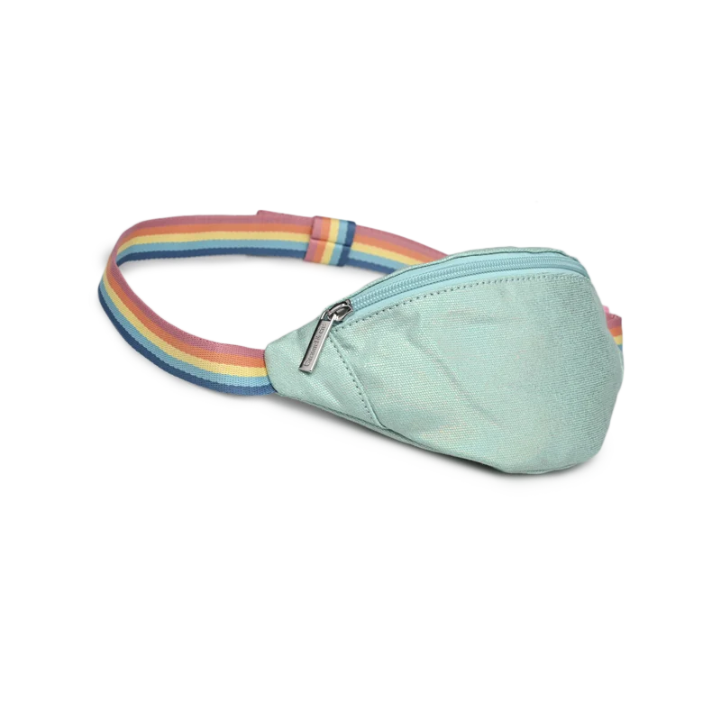Caramel & cie Sac Banane Irisé TURQUOISE