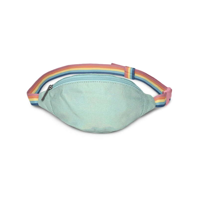 Caramel & cie Sac Banane Irisé TURQUOISE