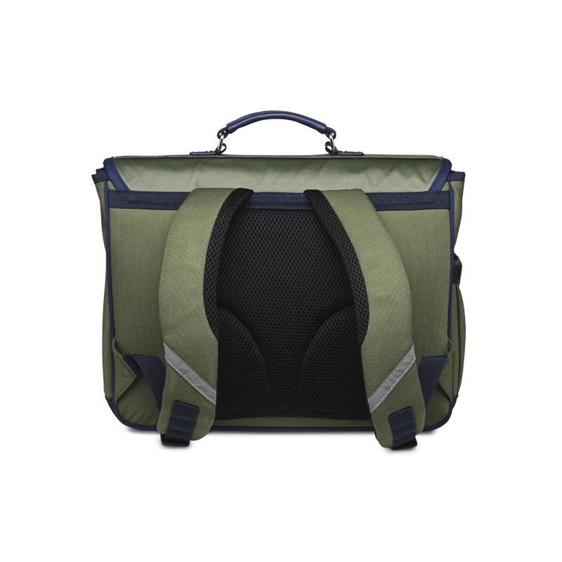 Cartable Moyen CARAMEL & CIE JURASSIC-VERT 38CM