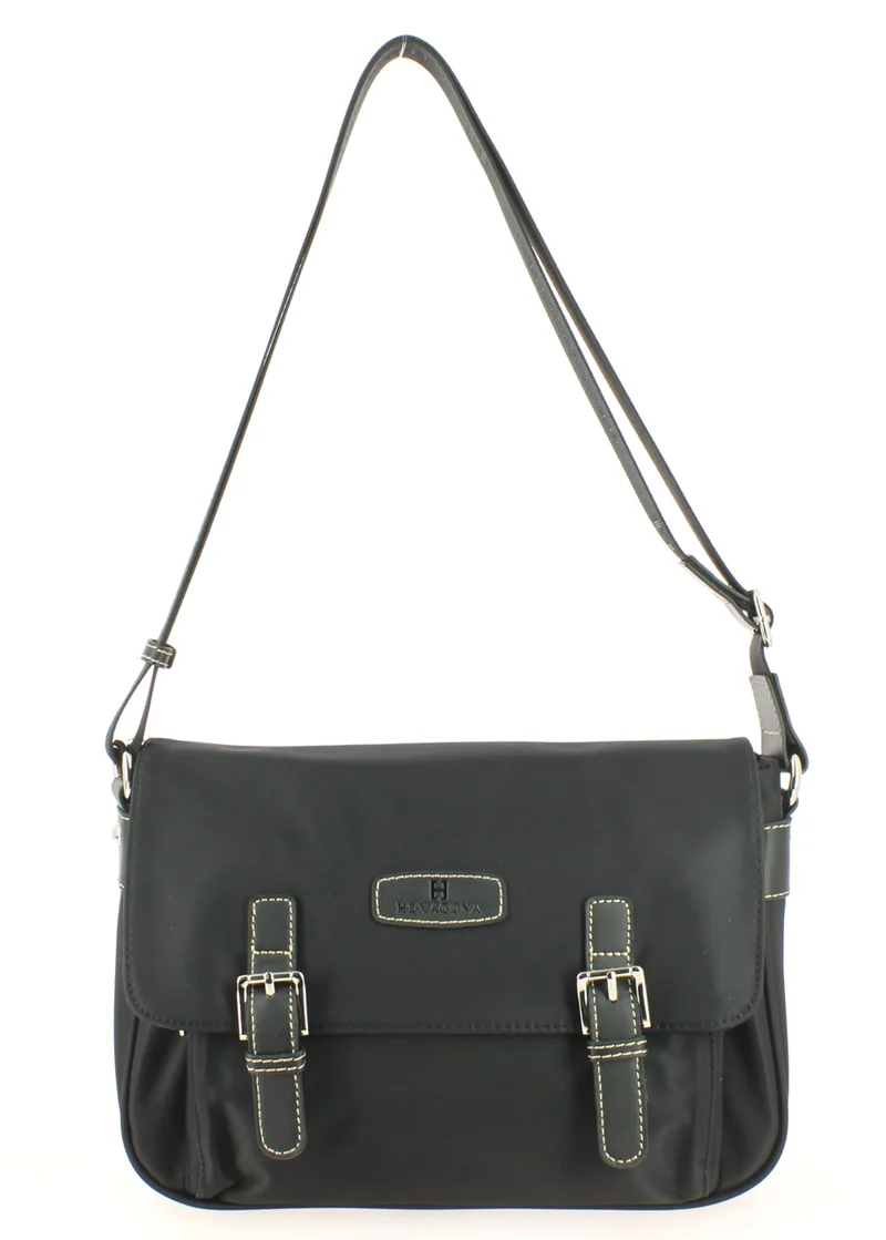 Petite besace HEXAGONA Cradle Noir/Noir