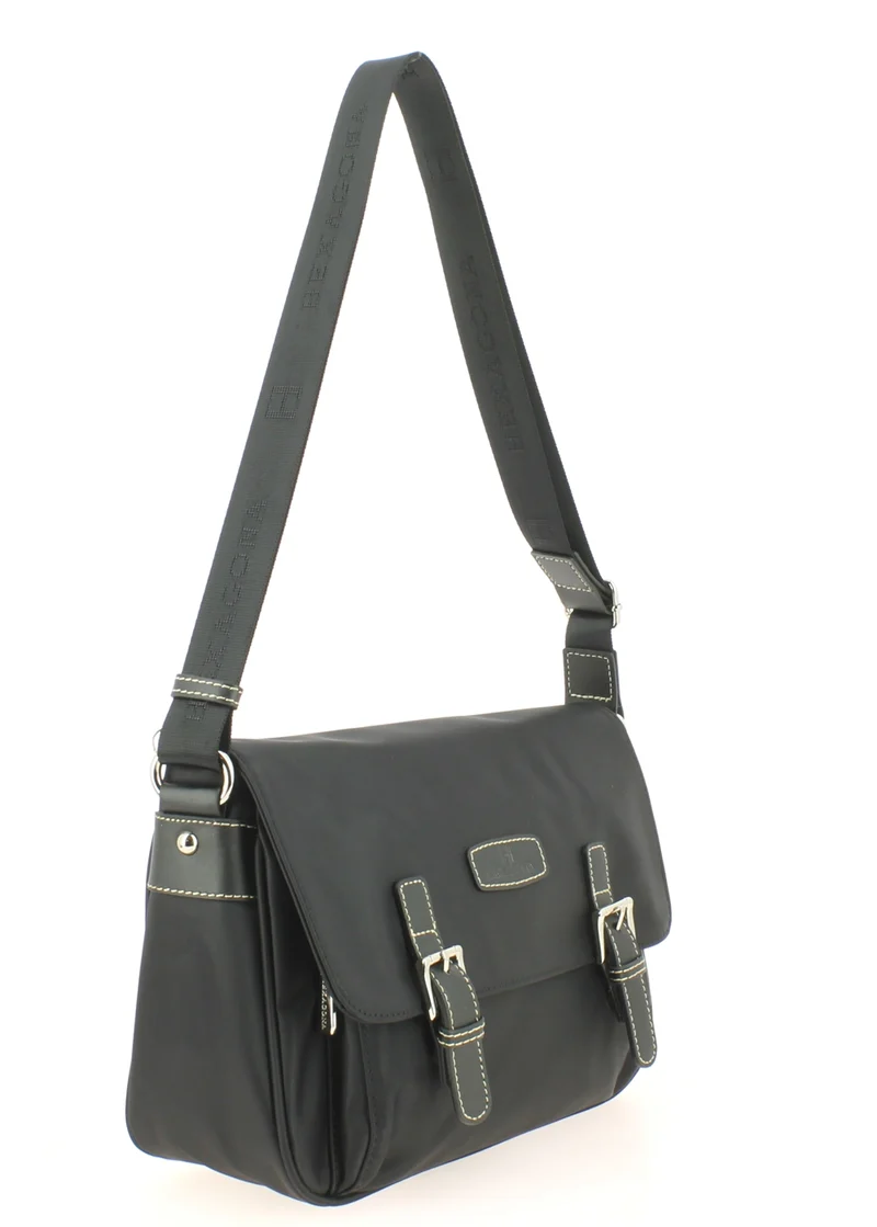 Petite besace HEXAGONA Cradle Noir/Noir