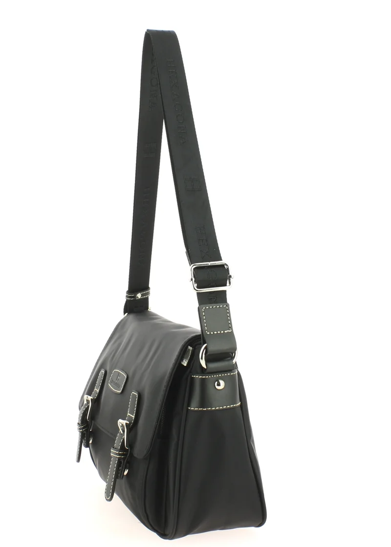 Petite besace HEXAGONA Cradle Noir/Noir