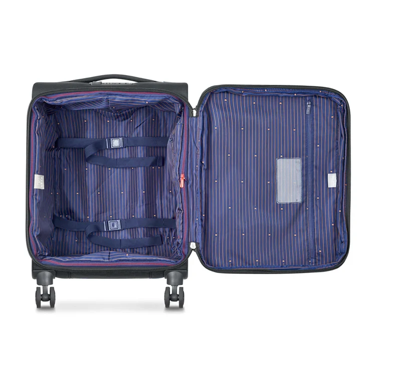 DELSEY - Valise Cabine Slim Montmartre Air 2.0 Noir Extensible