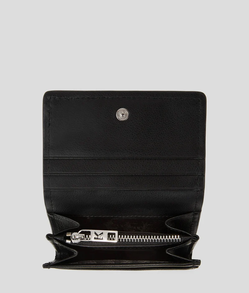 PETIT PORTEFEUILLE EN CUIR AVEC BROCHE K/IKONIK Karl Lagerfeld