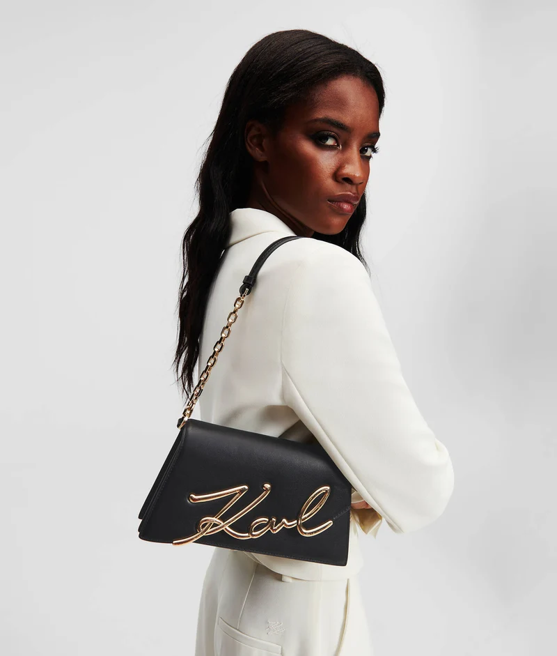 SAC PORTÉ ÉPAULE DE TAILLE MOYENNE K/SIGNATURE Karl Lagerfeld