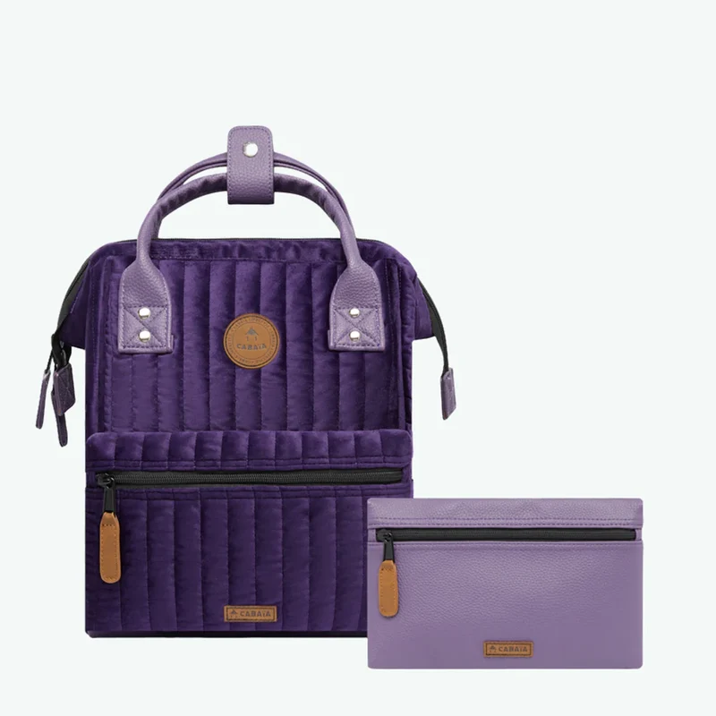 Sac à dos CABAÏA Bruges Small Velours Marbella