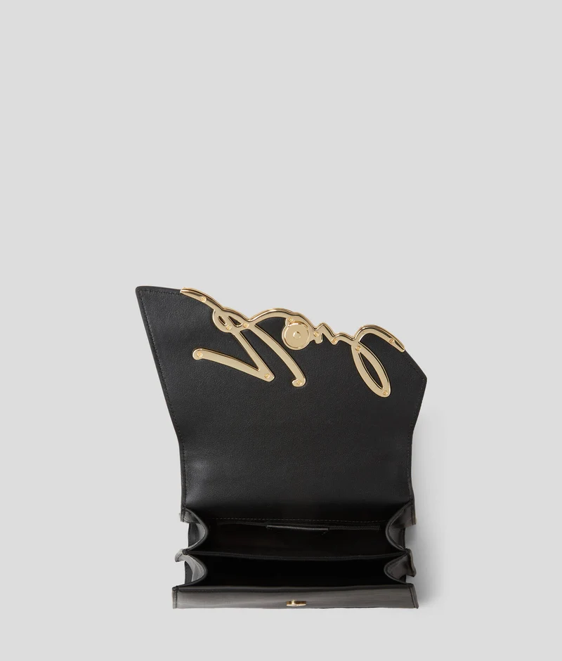SAC BANDOULIÈRE DE TAILLE MOYENNE K/SIGNATURE Karl Lagerfeld