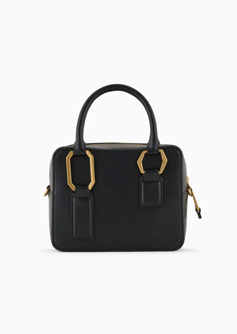 Emporio Armani Sac à main à double poignée avec finition liégée
