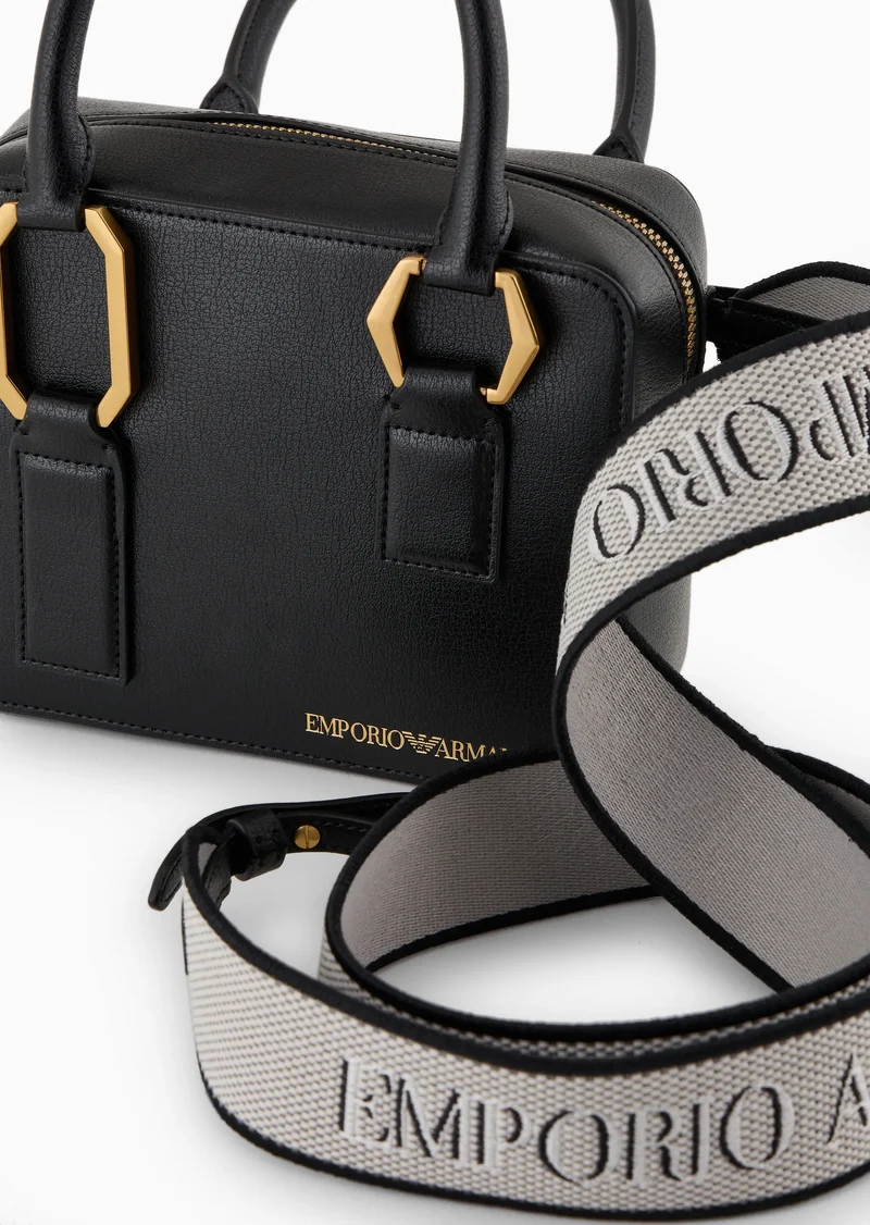 Emporio Armani Sac à main à double poignée avec finition liégée