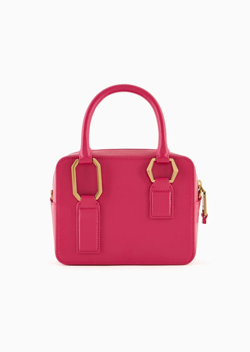 Emporio Armani Sac à main à double poignée avec finition liégée