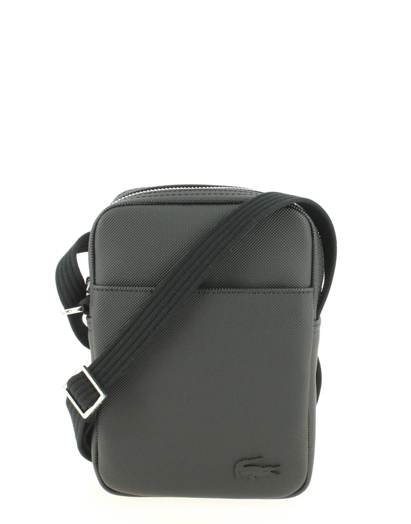 Sacoche bandoulière LACOSTE Slim vertical Noir