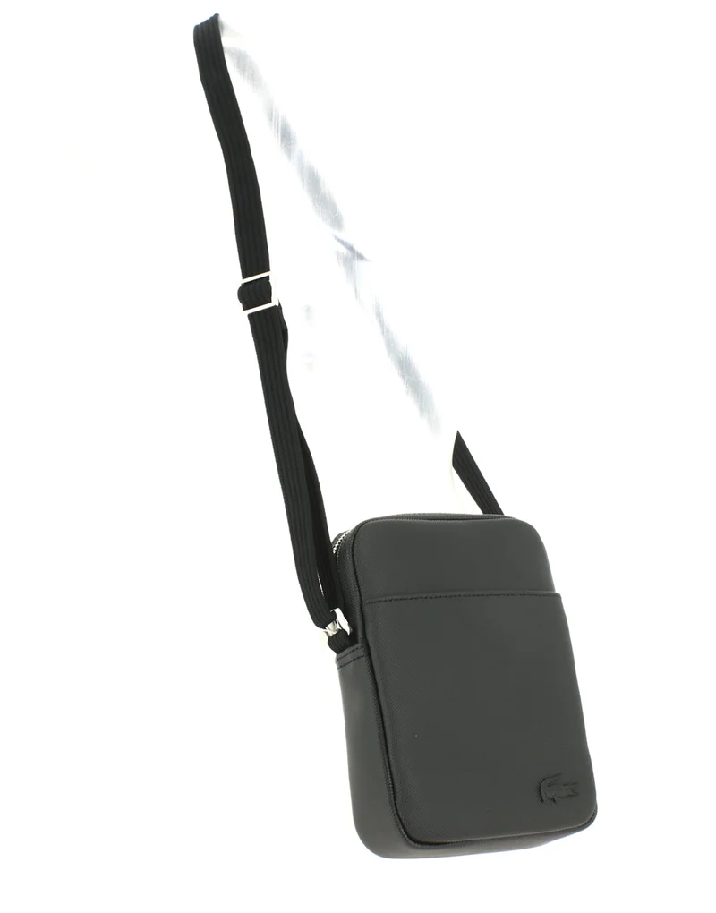 Sacoche bandoulière LACOSTE Slim vertical Noir