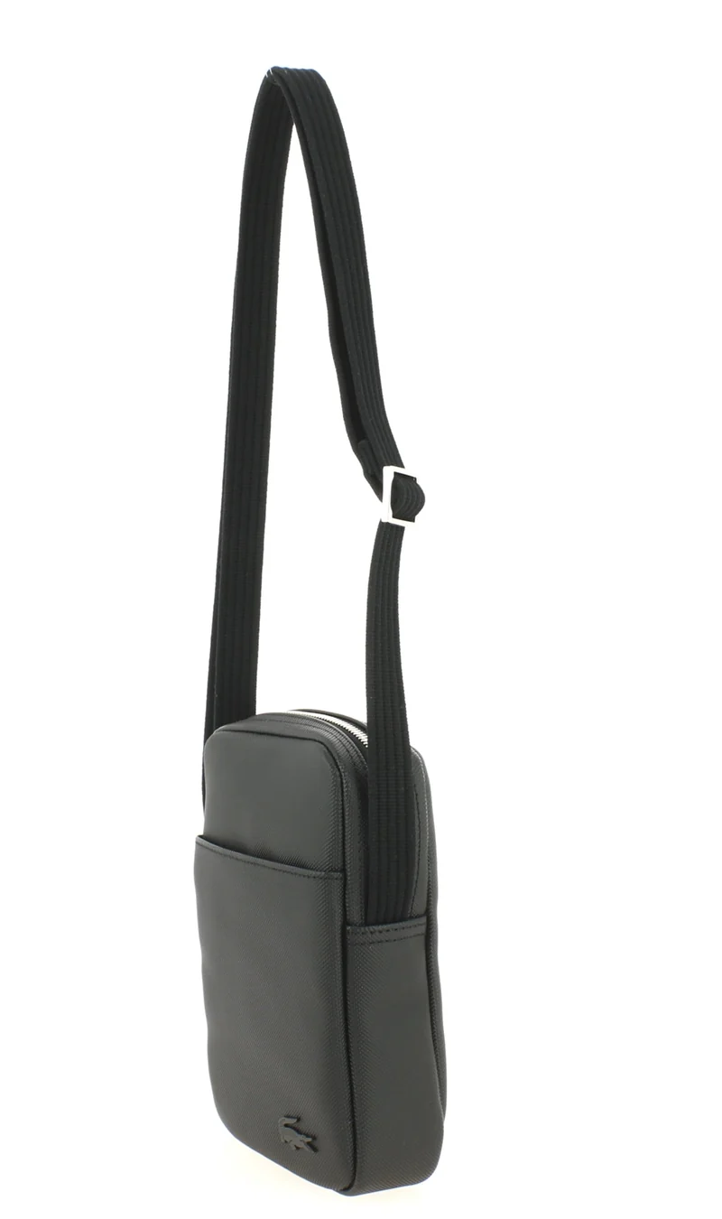 Sacoche bandoulière LACOSTE Slim vertical Noir
