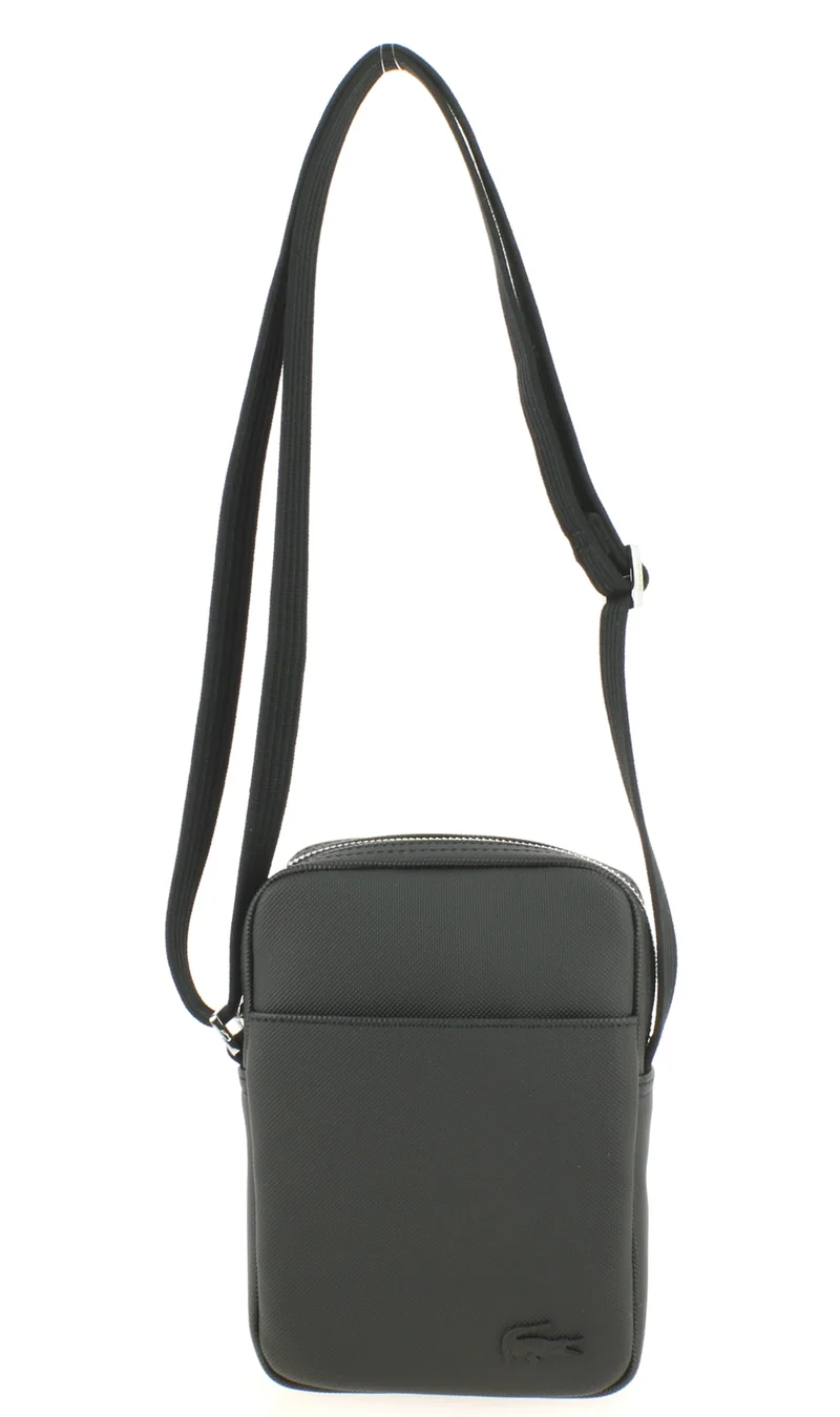 Sacoche bandoulière LACOSTE Slim vertical Noir
