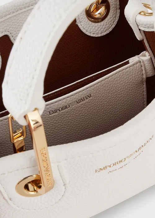 Emporio Armani Mini MyEA Bag imprimé cerf blanc/marron