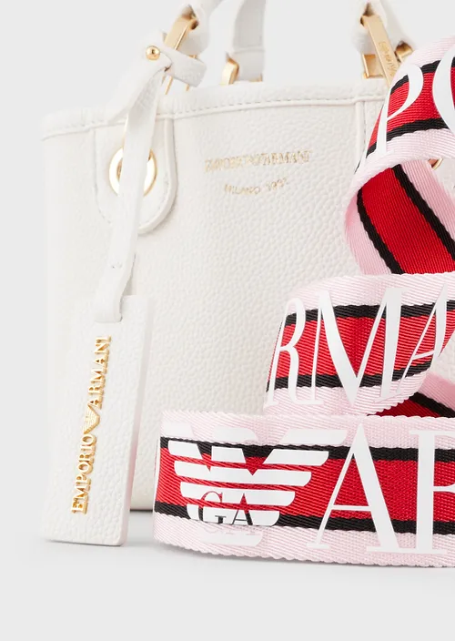 Emporio Armani Mini MyEA Bag imprimé cerf blanc/marron