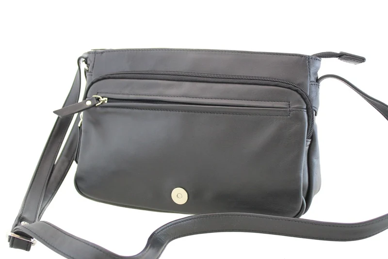 Sac besace cuir Katana Noir