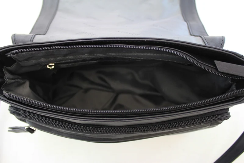 Sac besace cuir Katana Noir