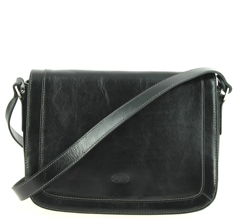 Sac bandoulière femme cuir KATANA Noir