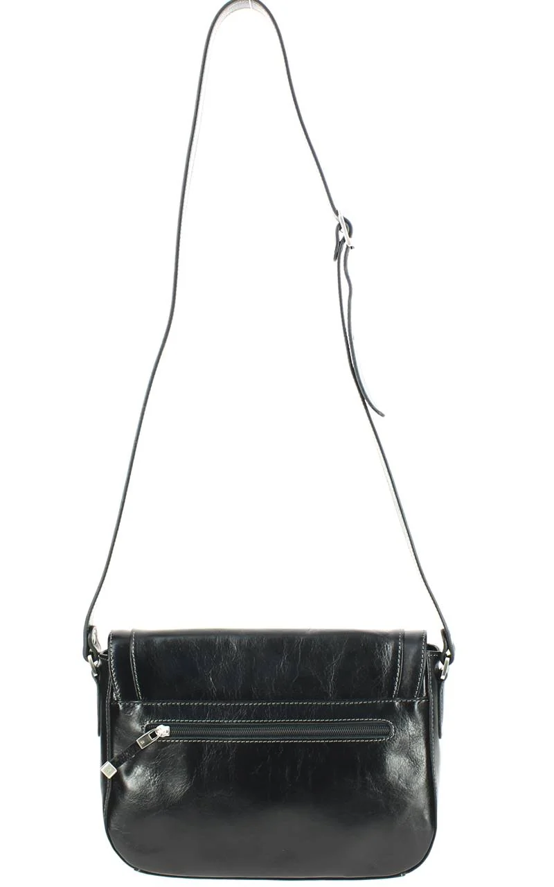 Sac bandoulière femme cuir KATANA Noir