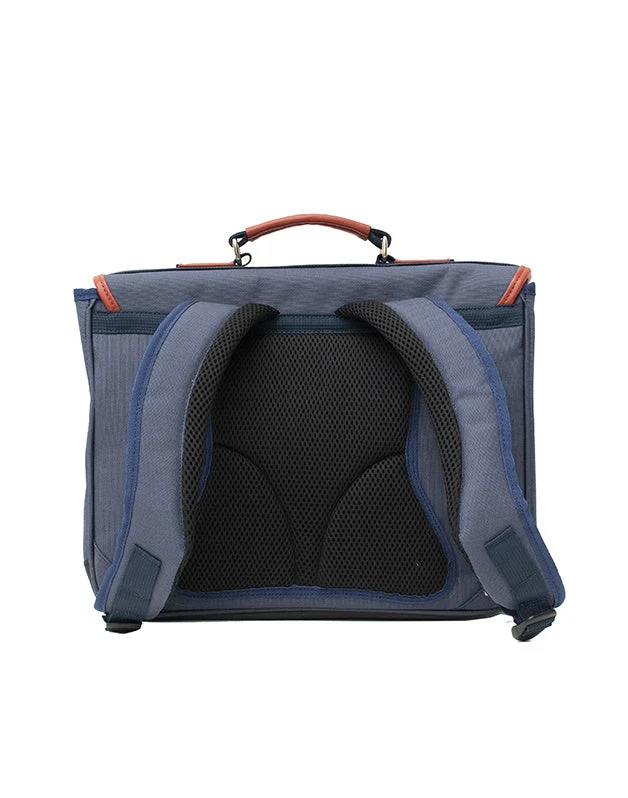 Grand Cartable Caramel & cie Grrr Bleu
