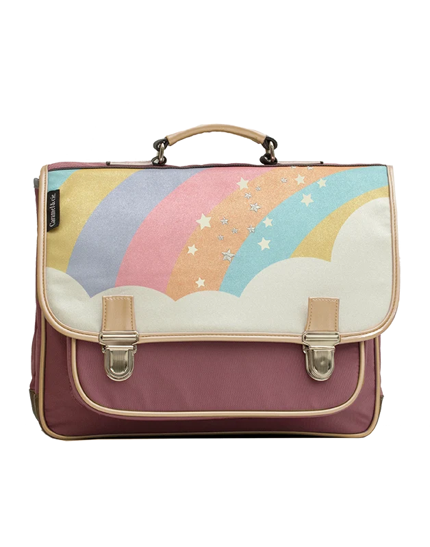 Cartable CARAMEL & CIE Moyen Arc en ciel Etoile