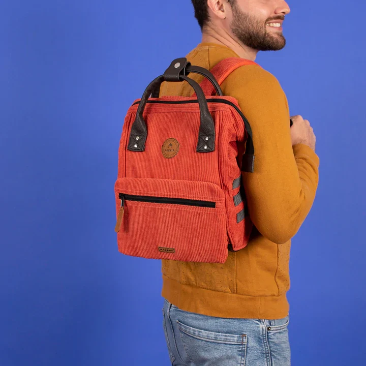 Sac à dos CABAÏA Bruges Small Velours brique