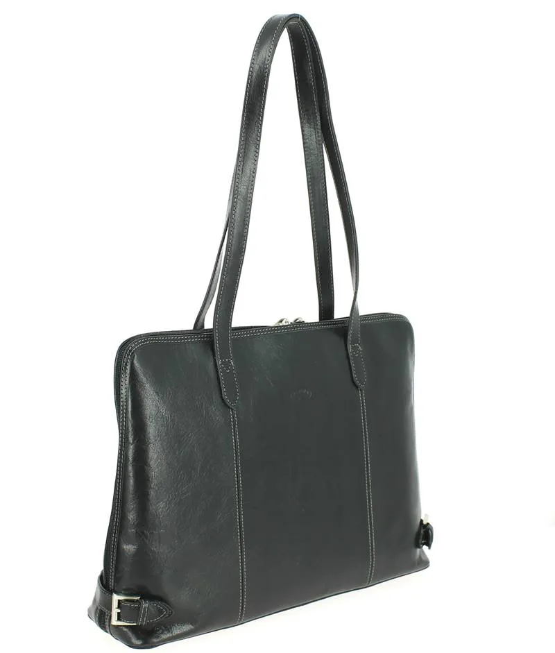 Sac épaule femme cuir KATANA Noir