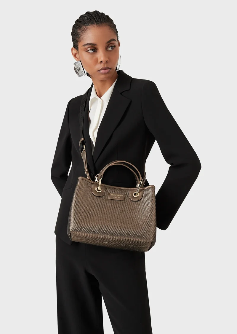 Emporio Armani Moyen sac cabas MyEA Bag GOLD