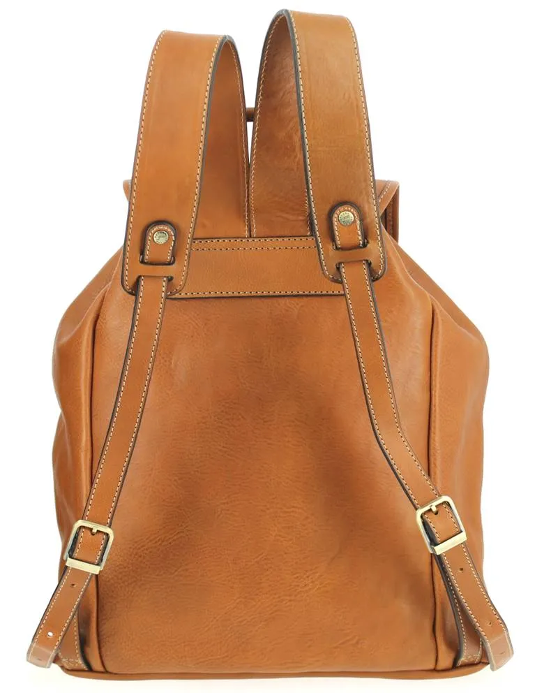 Sac à dos KATANA cuir de vachette camel