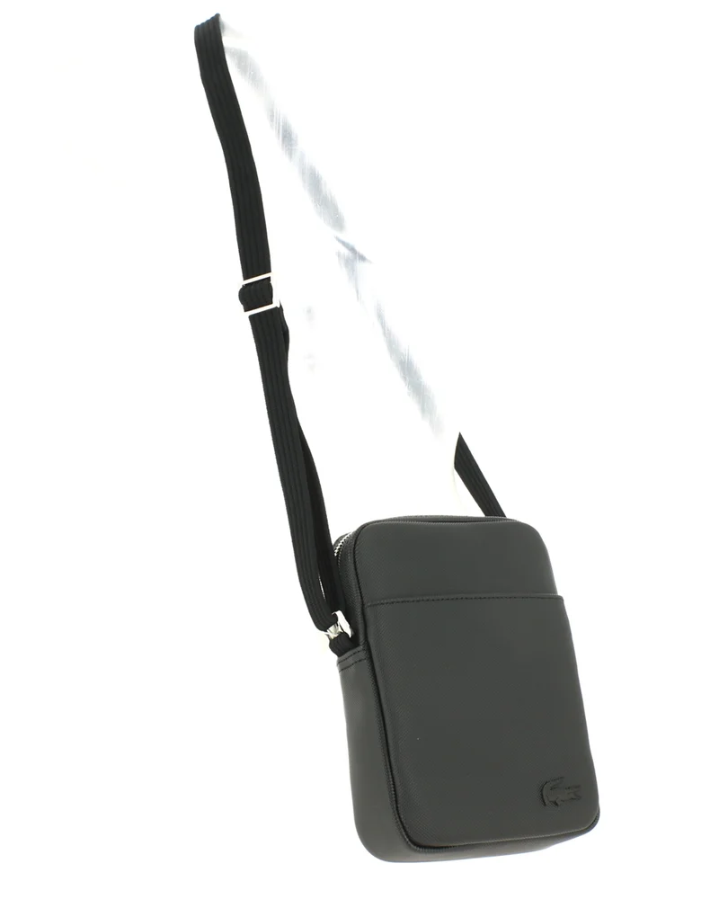 Sacoche bandoulière LACOSTE Slim vertical Noir