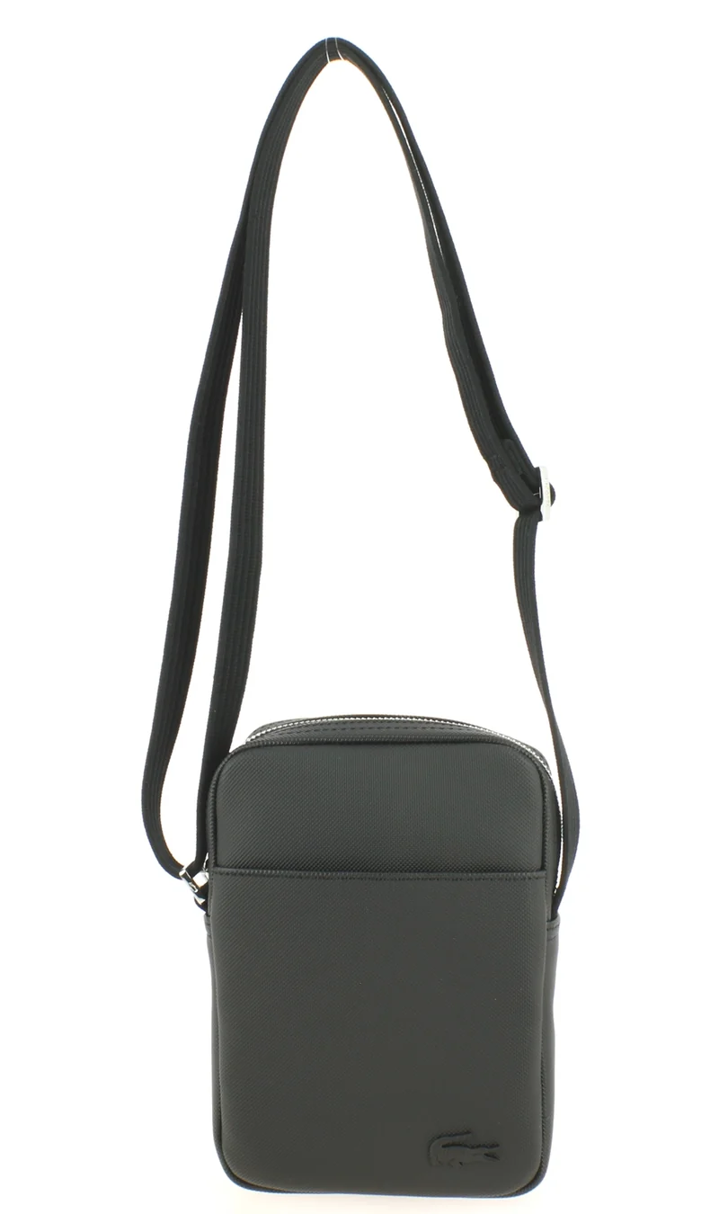 Sacoche bandoulière LACOSTE Slim vertical Noir