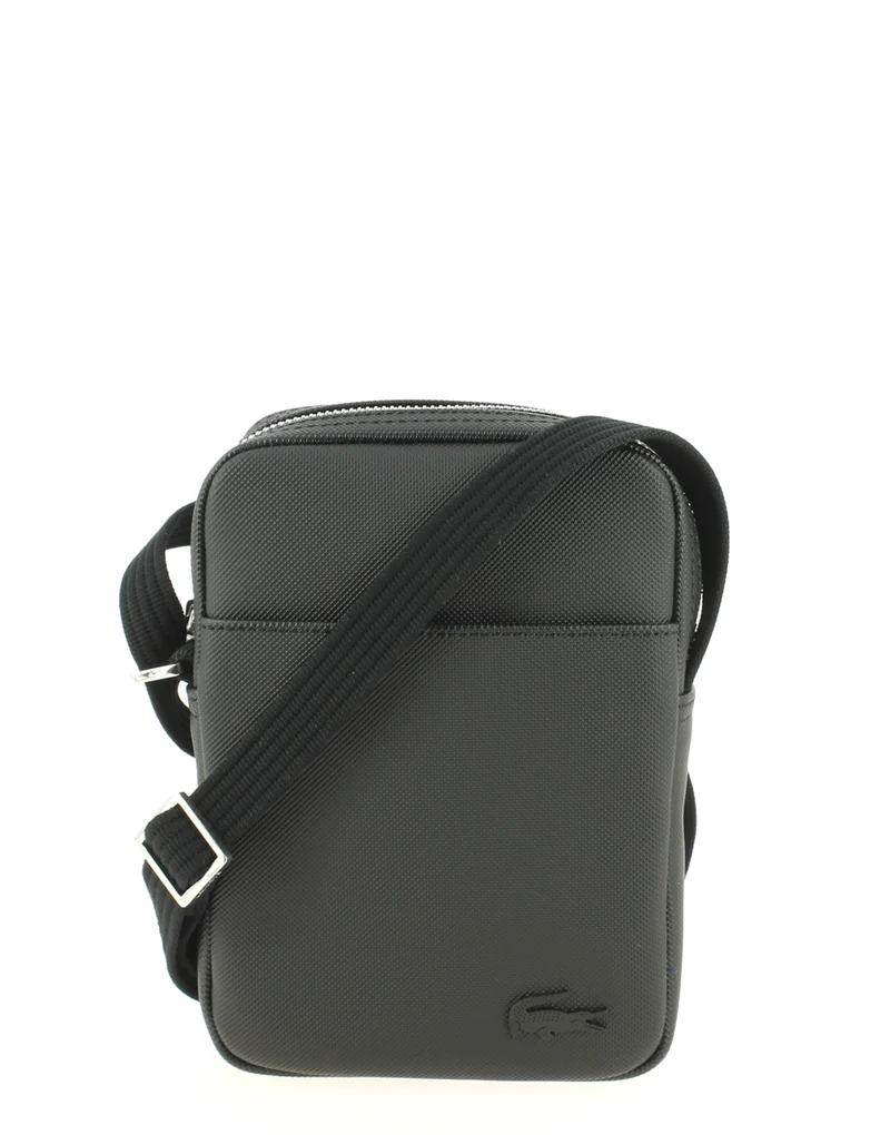 Sacoche bandoulière LACOSTE Slim vertical Noir