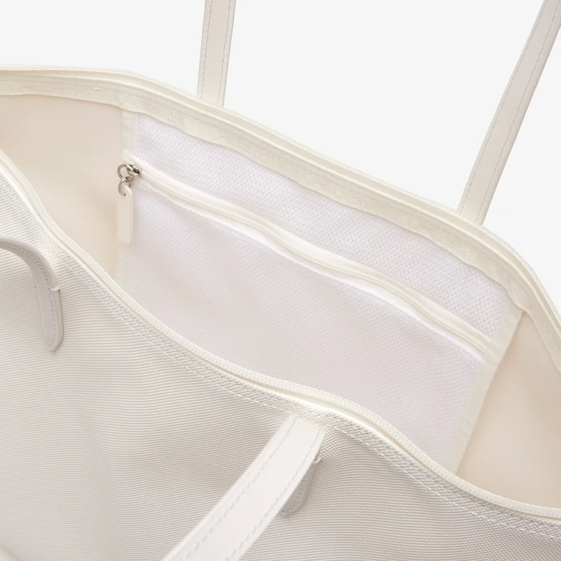 Grand sac shopping Lacoste Farine