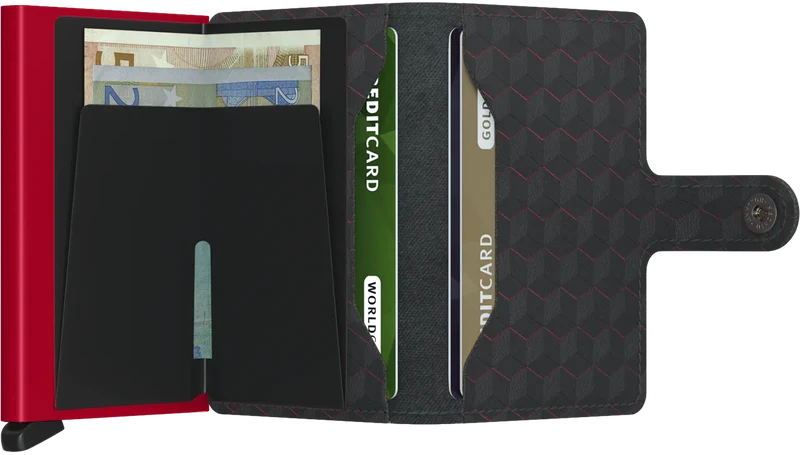 Miniwallet SECRID Optical-Black Red