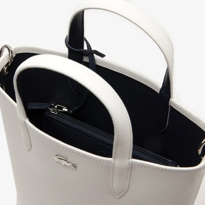 Sac LACOSTE Vertical Réversible Blanc/Bleu