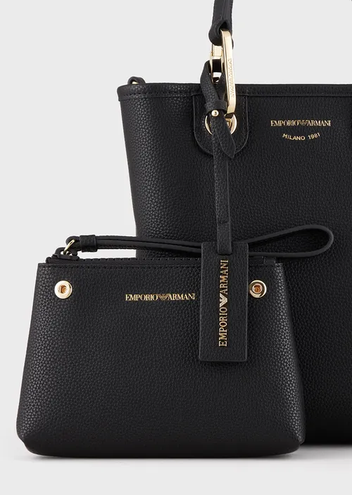 Emporio Armani Sac cabas modèle vertical MyEA imprimé cerf