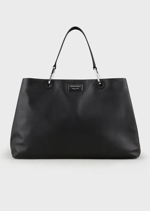Sac grand cabas Emporio Armani format en cuir écologique