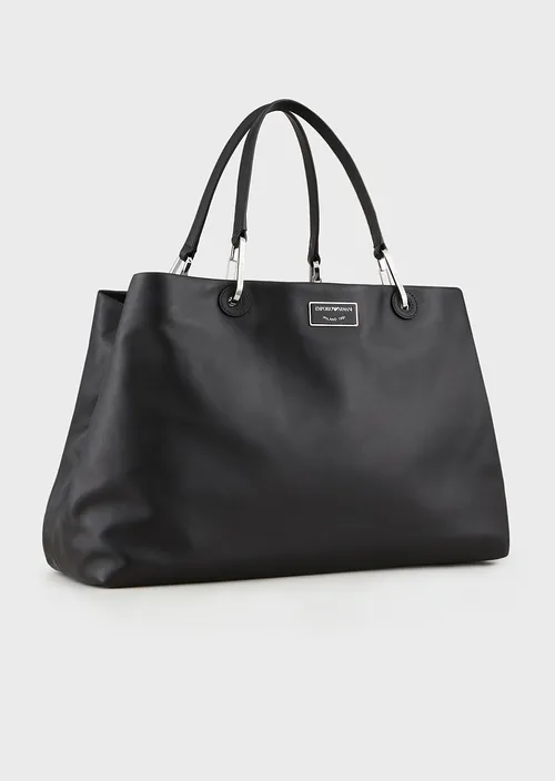 Sac grand cabas Emporio Armani format en cuir écologique