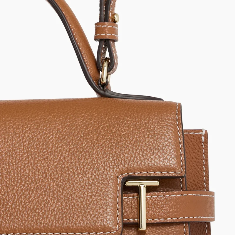 Le Tanneur GRAND SAC À MAIN À RABAT EMILIE EN CUIR GRAINÉ