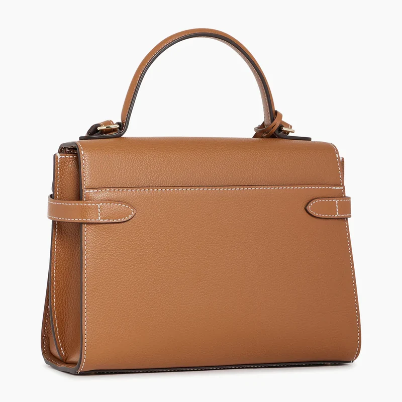 Le Tanneur GRAND SAC À MAIN À RABAT EMILIE EN CUIR GRAINÉ