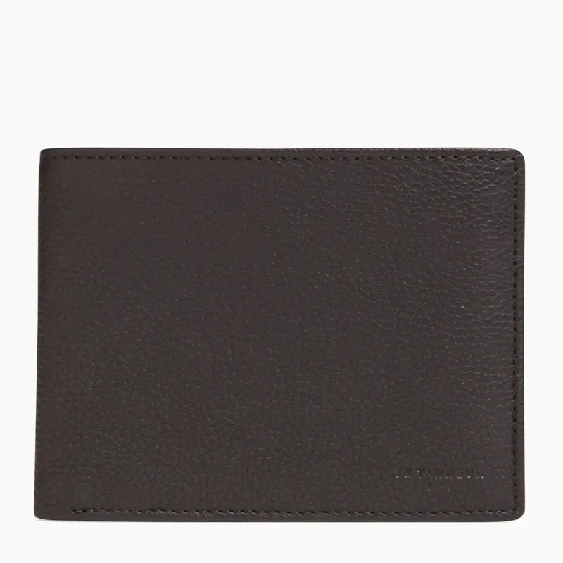 Portefeuille LE TANNEUR Charles à Rabat 2 Volets En Cuir Grainé