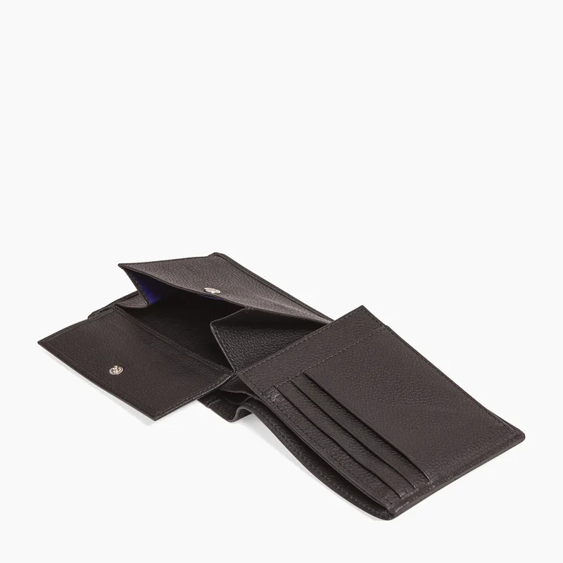 Portefeuille LE TANNEUR Charles à Rabat 2 Volets En Cuir Grainé