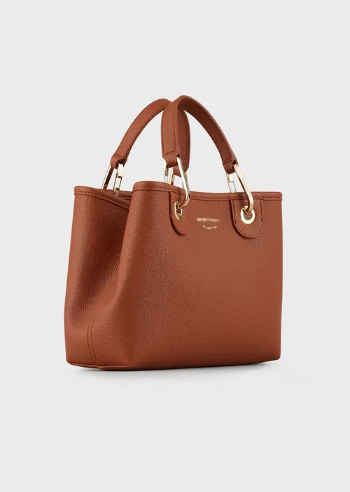 Mini sac cabas Emporio Armani LEATHER/RED
